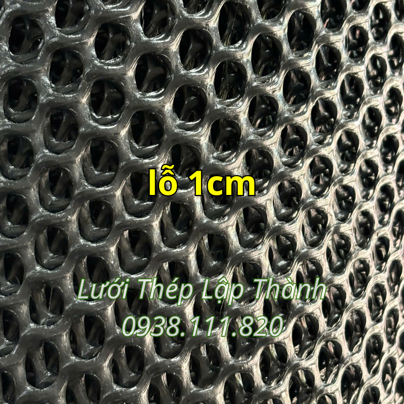 Lưới mắt cáo nhựa đen 1cm